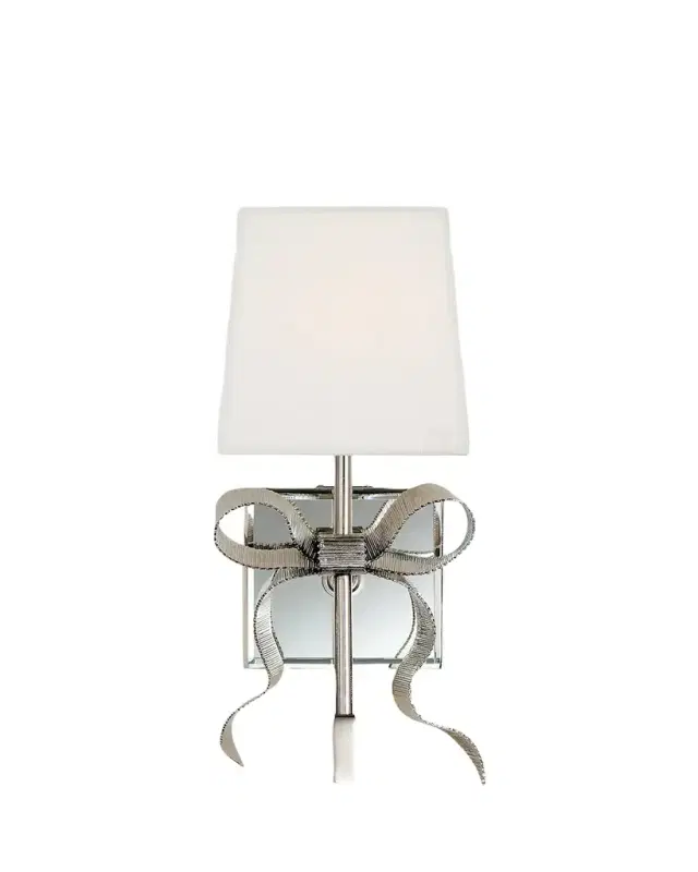 Visual Comfort Signature Ellery Grosgrain Bow Small Sconce