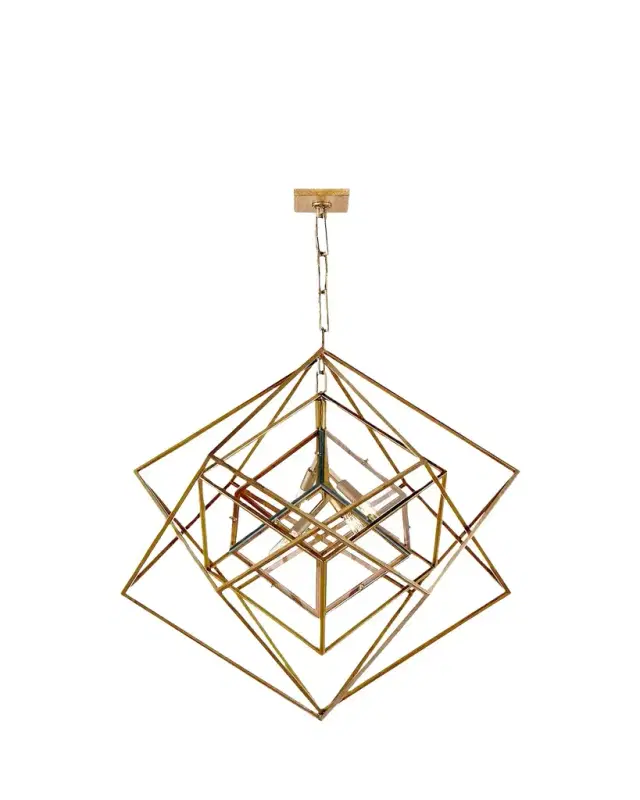 Visual Comfort Signature Cubist Medium Chandelier By Kelly Wearstler