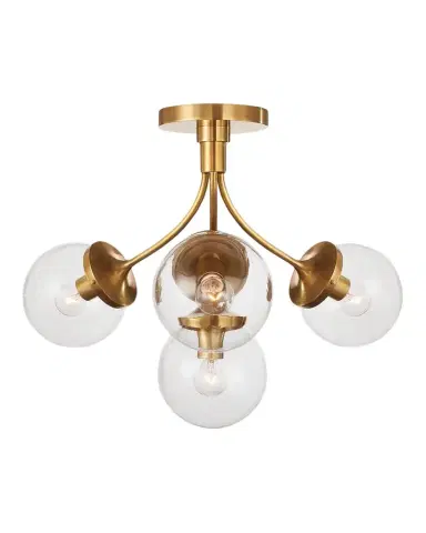 Visual Comfort Signature Prescott Medium Semi Flush Mount | Thumbnail 1