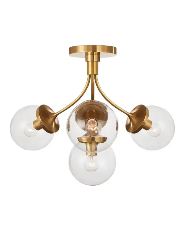 Visual Comfort Signature Prescott Medium Semi Flush Mount