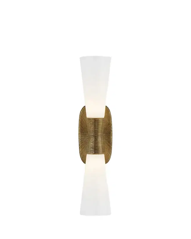 Visual Comfort Signature Utopia Large Double Bath Sconce By Kelly Wearstler