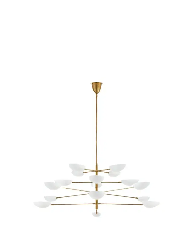 Visual Comfort Signature Graphic Grande Four Tier Chandelier By AERIN