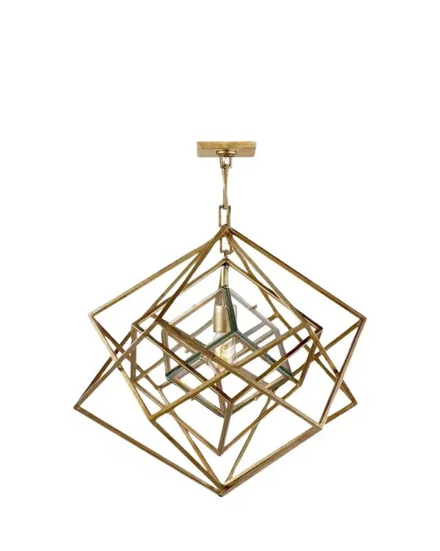 Visual Comfort Signature Cubist Small Chandelier By Kelly Wearstler