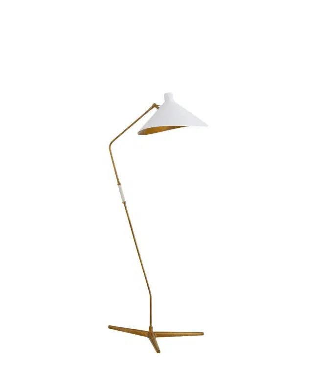 Visual Comfort Signature Mayotte Large Offset Floor Lamp By AERIN