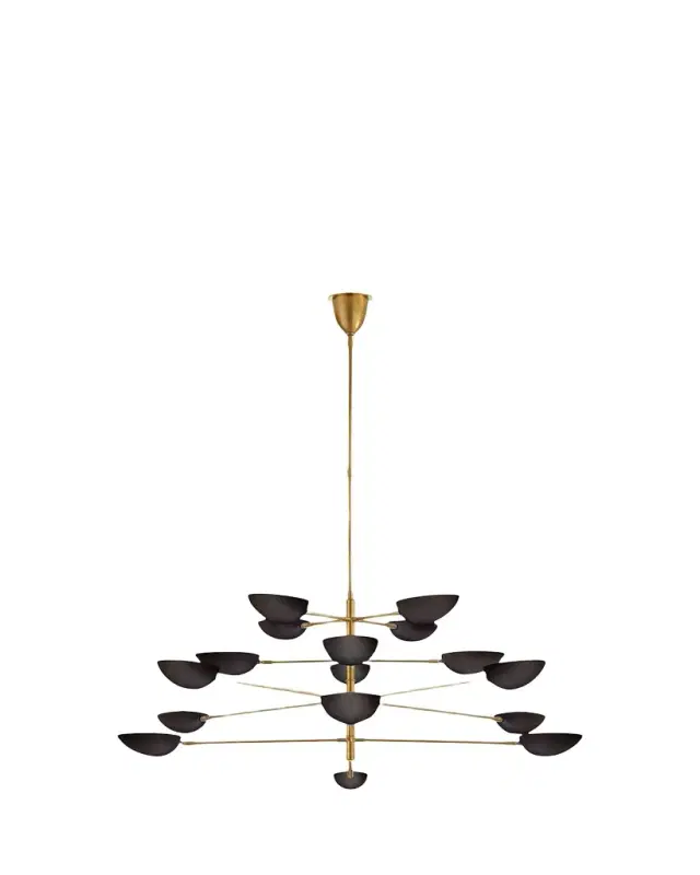 Visual Comfort Signature Graphic Grande Four Tier Chandelier By AERIN