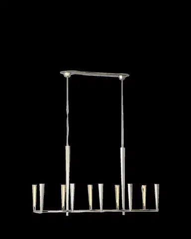 Visual Comfort Signature Galahad Large Linear Chandelier By Thomas O'Brien | Thumbnail 2