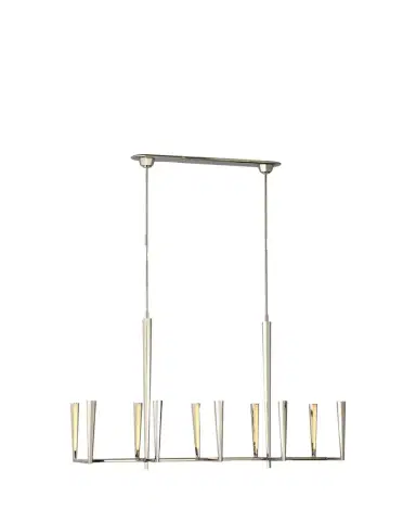 Visual Comfort Signature Galahad Large Linear Chandelier By Thomas O'Brien | Thumbnail 1