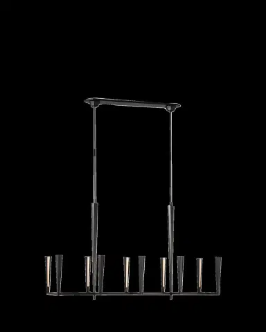 Visual Comfort Signature Galahad Large Linear Chandelier By Thomas O'Brien | Thumbnail 2