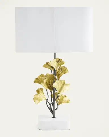 Michael Aram Golden Ginkgo Table Lamp, 27" | Thumbnail 2