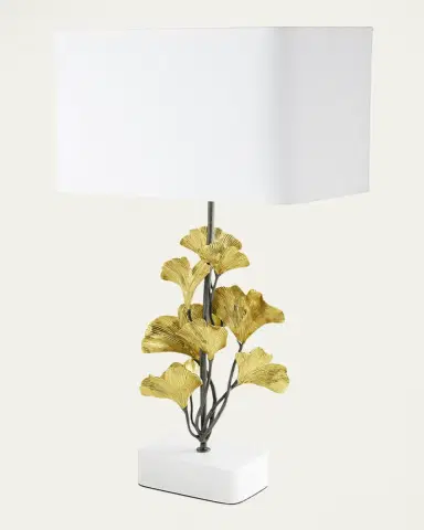 Michael Aram Golden Ginkgo Table Lamp, 27" | Thumbnail 3