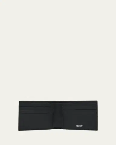 Ferragamo Men's Embossed Monogram Leather Bifold Wallet | Thumbnail 3 Ferragamo Men's Embossed Monogram Leather Bifold Wallet | Thumbnail 3