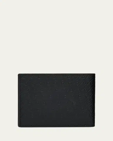 Ferragamo Men's Embossed Monogram Leather Bifold Wallet | Thumbnail 4 Ferragamo Men's Embossed Monogram Leather Bifold Wallet | Thumbnail 4