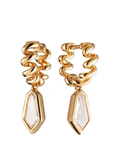 Boochier Shield Diamond Slinkee Drop Earrings | Thumbnail 1 Boochier Shield Diamond Slinkee Drop Earrings | Thumbnail 1