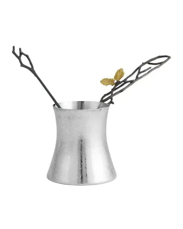 Michael Aram Butterfly Ginkgo Large Coffee Pot with Spoon