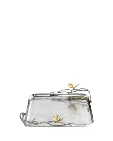 Michael Aram Butterfly Ginkgo Luxe Matzah Plate | Thumbnail 1 Michael Aram Butterfly Ginkgo Luxe Matzah Plate | Thumbnail 1
