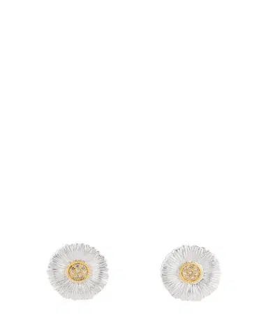 Buccellati Blossoms Daisy Button Earrings with Diamonds | Thumbnail 1 Buccellati Blossoms Daisy Button Earrings with Diamonds | Thumbnail 1