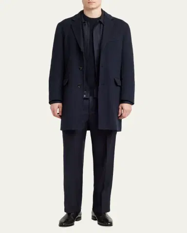Brioni Men's Wool and Cashmere Cable Knit Crewneck Sweater | Thumbnail 6 Brioni Men's Wool and Cashmere Cable Knit Crewneck Sweater | Thumbnail 6