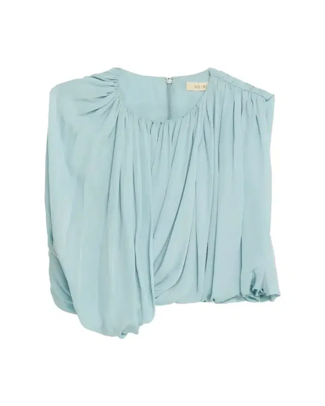 Marie Draped Silk Georgette Crop Top