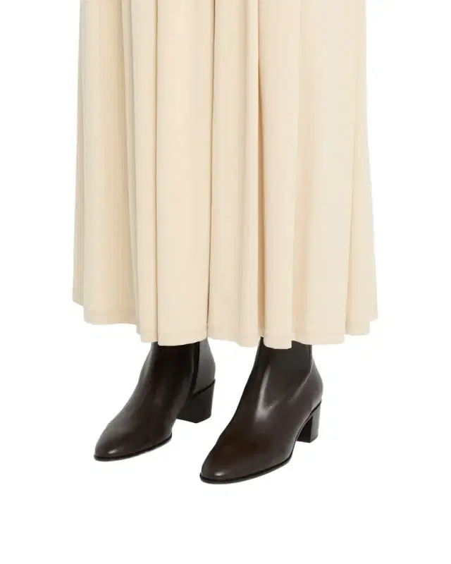 Gianvito Rossi Glove Leather Block-Heel Booties