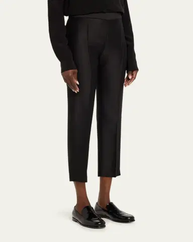 Adam Lippes Mika Cropped Straight-Leg Pants | Thumbnail 4