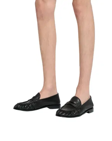 Saint Laurent Men's Le Loafer Creased Leather Mules | Thumbnail 1 Saint Laurent Men's Le Loafer Creased Leather Mules | Thumbnail 1