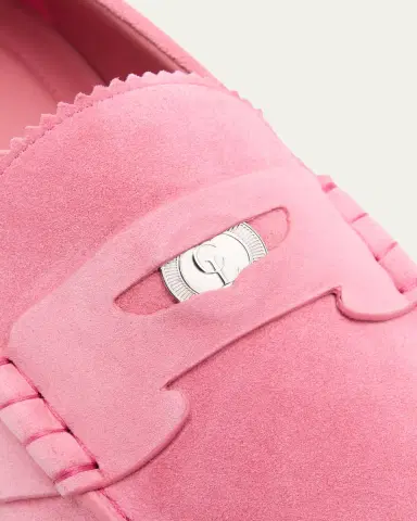 Christian Louboutin Men's Plato Suede Loafers | Thumbnail 3