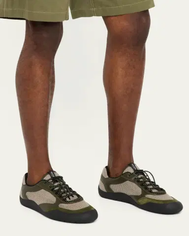 Prada Men's Speedrock Leather and Mesh Sneakers | Thumbnail 2 Prada Men's Speedrock Leather and Mesh Sneakers | Thumbnail 2