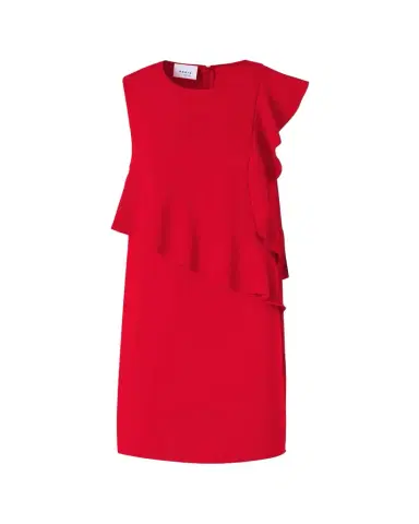 Akris punto Ruffle Sleeveless Mini Shift Dress | Thumbnail 1 Akris punto Ruffle Sleeveless Mini Shift Dress | Thumbnail 1