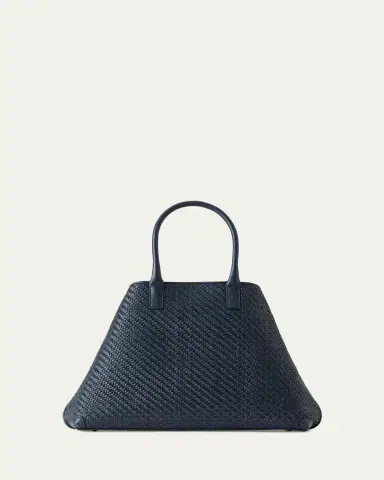 Akris Ai Small Plaid Braided Top-Handle Bag | Thumbnail 6 Akris Ai Small Plaid Braided Top-Handle Bag | Thumbnail 6