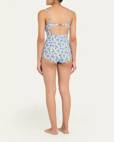 Dolce & Gabbana Floral Balconette One-Piece Swimsuit | Thumbnail 3