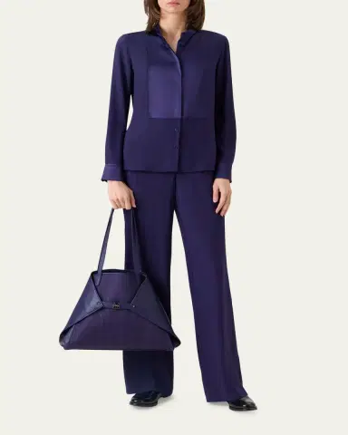Akris Ai Medium Horsehair Tote Bag | Thumbnail 8