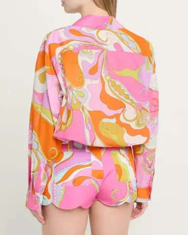 PUCCI Orchidee Cotton Muslin Button-Down Shirt | Thumbnail 3 PUCCI Orchidee Cotton Muslin Button-Down Shirt | Thumbnail 3
