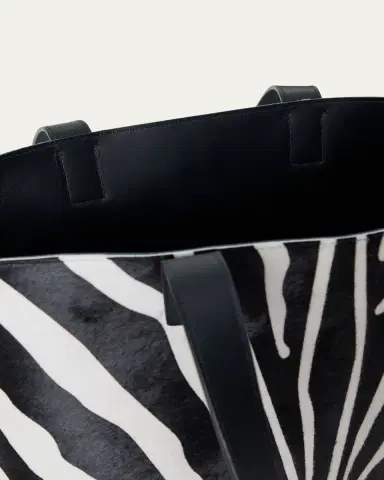 Akris Ai Medium Zebra-Print Top-Handle Tote Bag | Thumbnail 3 Akris Ai Medium Zebra-Print Top-Handle Tote Bag | Thumbnail 3