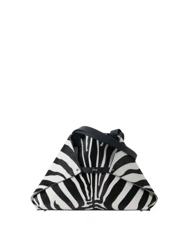 Akris Ai Medium Zebra-Print Top-Handle Tote Bag | Thumbnail 1 Akris Ai Medium Zebra-Print Top-Handle Tote Bag | Thumbnail 1