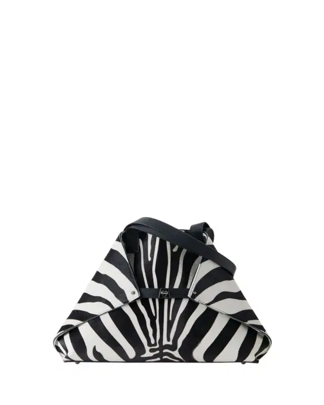 Ai Medium Zebra-Print Top-Handle Tote Bag