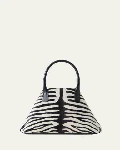 Akris Ai Small Zebra-Print Top-Handle Tote Bag | Thumbnail 2 Akris Ai Small Zebra-Print Top-Handle Tote Bag | Thumbnail 2