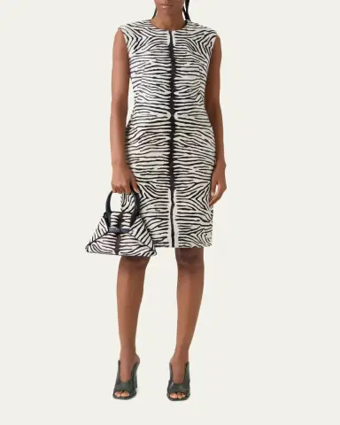 Akris Ai Small Zebra-Print Top-Handle Tote Bag | Thumbnail 4 Akris Ai Small Zebra-Print Top-Handle Tote Bag | Thumbnail 4
