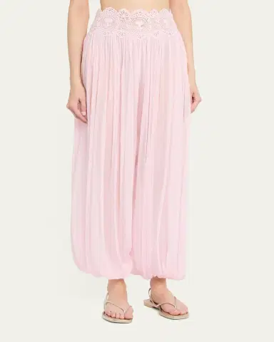 Retrofête Dreamy Chiffon Bubble Pants | Thumbnail 4 Retrofête Dreamy Chiffon Bubble Pants | Thumbnail 4
