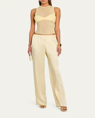 SEROYA Jori Ribbed Semi-Sheer Tank Top | Thumbnail 2