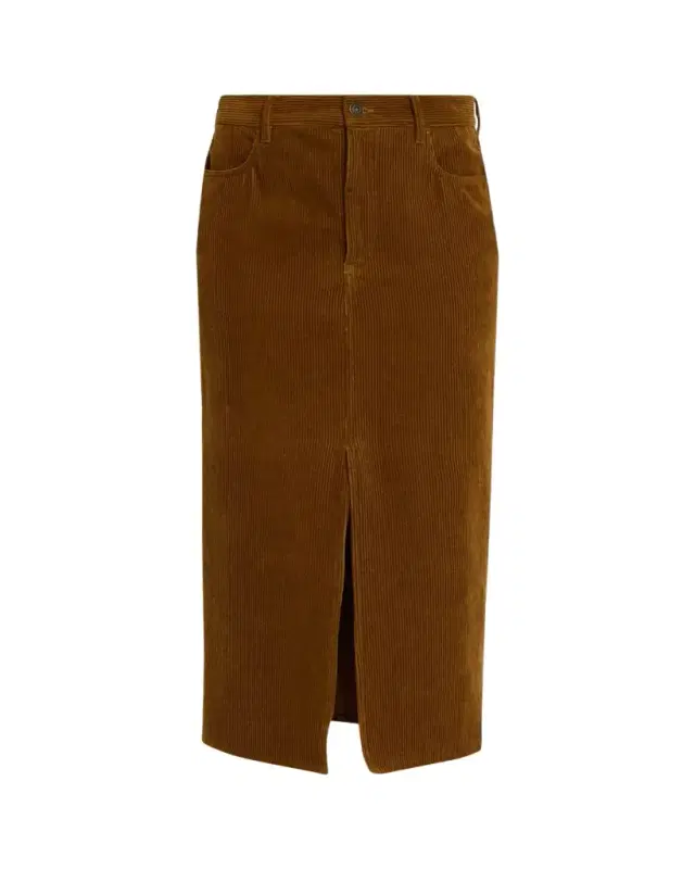 Odalie Corduroy Midi Skirt