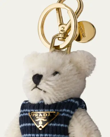 Prada Teddy Bear Keyring Bag Charm | Thumbnail 3