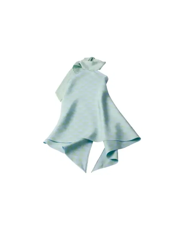 Prada Triangle-Print Silk Halter Top
