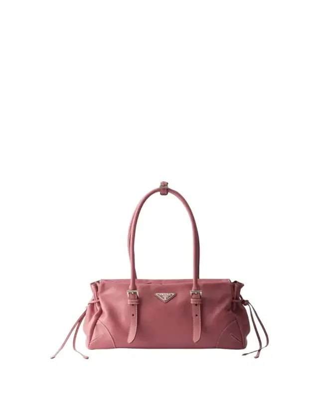 Prada Bonnie Medium Antiqued Leather Tote Bag