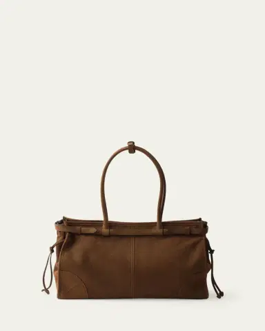 Prada Bonnie Large Nubuck Leather Shoulder Bag | Thumbnail 3