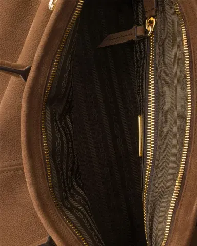 Prada Bonnie Large Nubuck Leather Shoulder Bag | Thumbnail 4