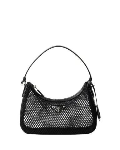 Prada Re-Edition 2005 Leather-Trim Mesh Top-Handle Bag | Thumbnail 1