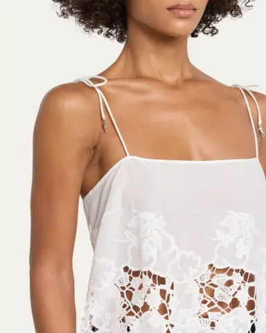 Ronny Kobo Blaire Floral-Embroidered Cotton Top | Thumbnail 5 Ronny Kobo Blaire Floral-Embroidered Cotton Top | Thumbnail 5