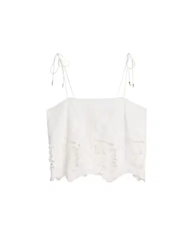 Ronny Kobo Blaire Floral-Embroidered Cotton Top | Thumbnail 1 Ronny Kobo Blaire Floral-Embroidered Cotton Top | Thumbnail 1