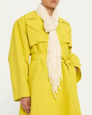 Alaïa Paper Belted Midi Trench Coat | Thumbnail 3 Alaïa Paper Belted Midi Trench Coat | Thumbnail 3