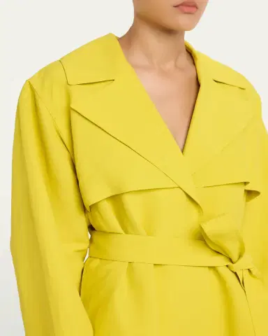 Alaïa Paper Belted Midi Trench Coat | Thumbnail 5 Alaïa Paper Belted Midi Trench Coat | Thumbnail 5